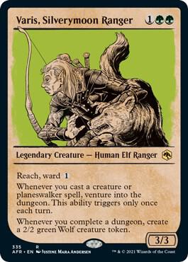 Varis, Silverymoon Ranger (Showcase), AFR, 335, NM, Foil