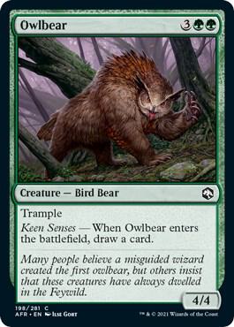 Owlbear, AFR, 198, NM, Foil