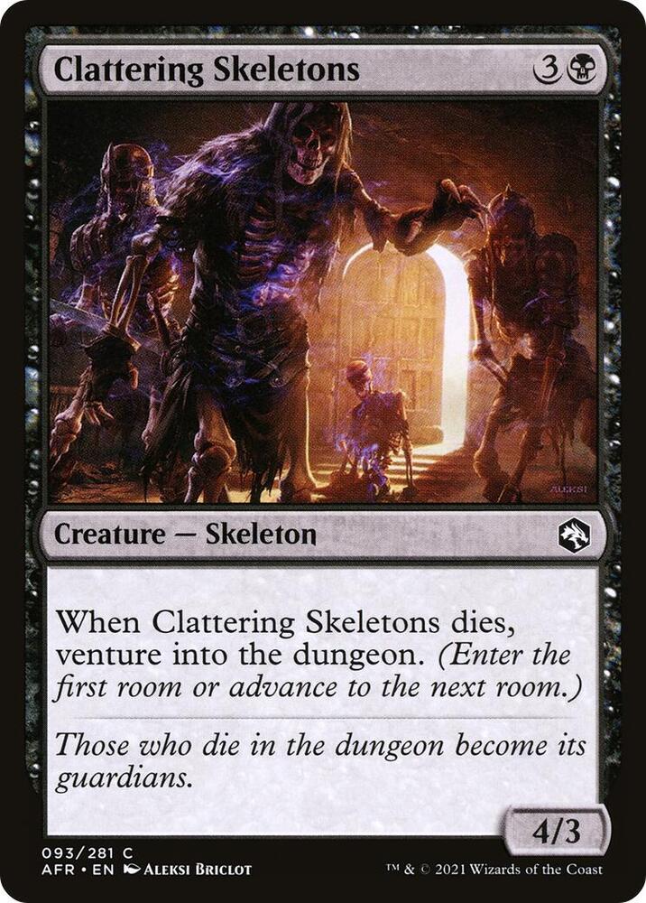 Clattering Skeletons, AFR, 93, NM