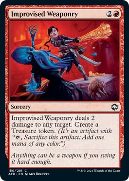 Improvised Weaponry, AFR, 150, NM, Foil