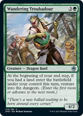 Wandering Troubadour, AFR, 210, NM, Foil