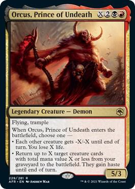 Orcus, Prince of Undeath, AFR, 229, NM