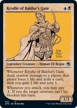 Krydle of Baldur's Gate (Showcase), AFR, 343, NM