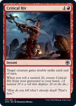Critical Hit, AFR, 137, NM
