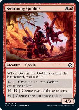 Swarming Goblins, AFR, 162, NM, Foil