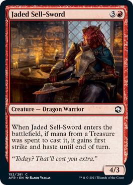 Jaded Sell-Sword, AFR, 152, NM