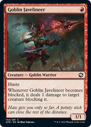 Goblin Javelineer, AFR, 144, NM, Foil