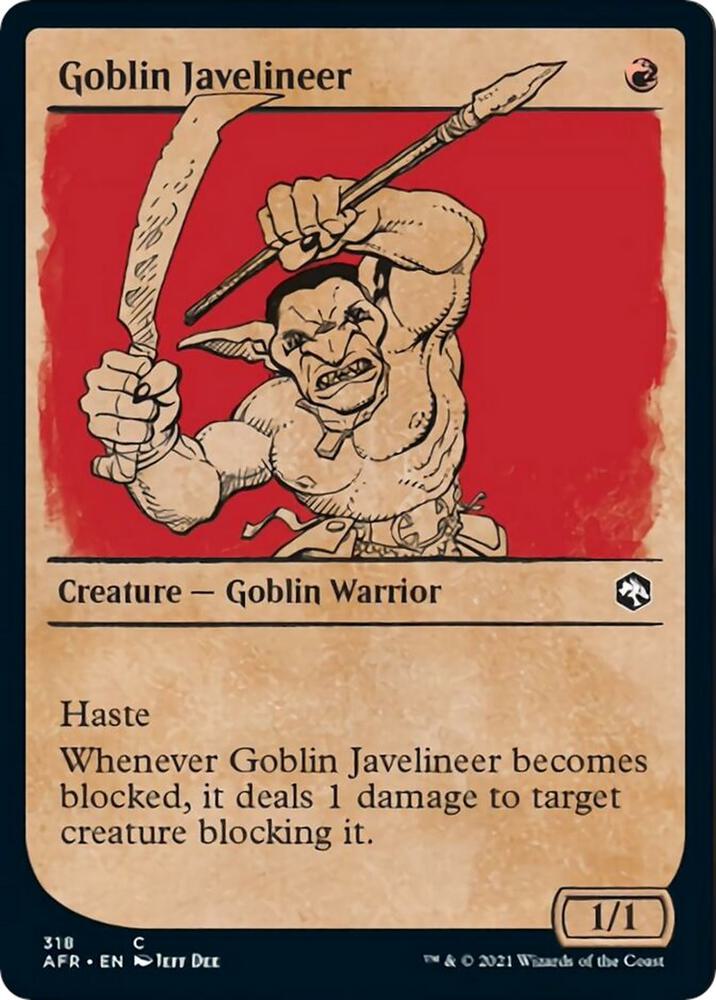 Goblin Javelineer (Showcase), AFR, 318, NM