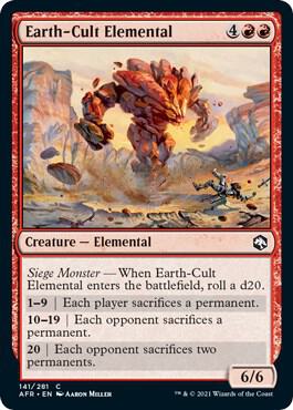 Earth-Cult Elemental, AFR, 141, NM