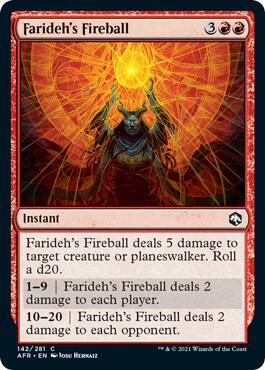Farideh's Fireball, AFR, 142, NM, Foil