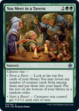 You Meet in a Tavern, AFR, 215, NM, Foil