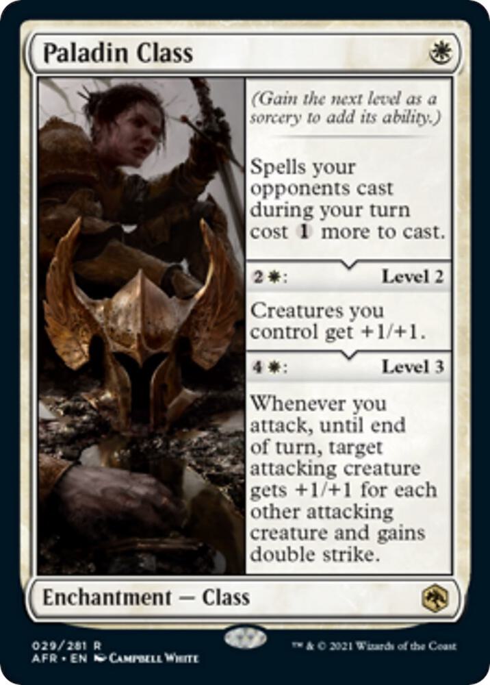 Paladin Class, AFR, 29, NM