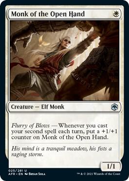Monk of the Open Hand, AFR, 25, NM