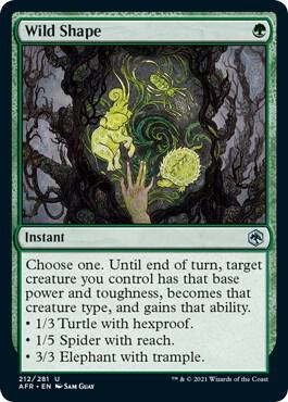 Wild Shape, AFR, 212, NM, Foil