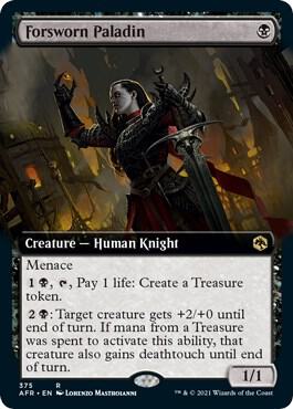 Forsworn Paladin (Extended Art), AFR, 375, NM