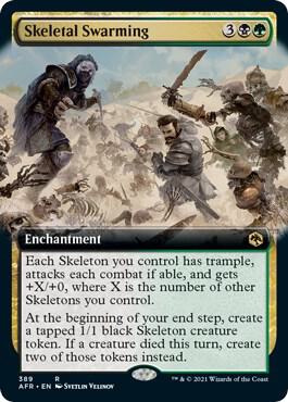 Skeletal Swarming (Extended Art), AFR, 389, NM, Foil