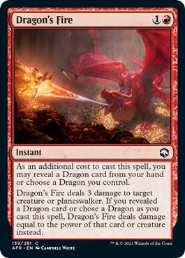 Dragon's Fire, AFR, 139, NM, Foil