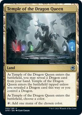 Temple of the Dragon Queen, AFR, 260, NM, Foil