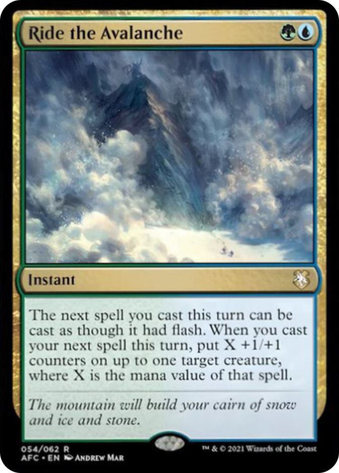 Ride the Avalanche, AFC, 54, NM