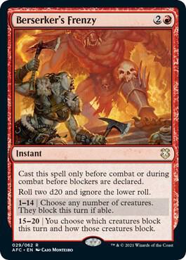 Berserker's Frenzy, AFC, 29, NM