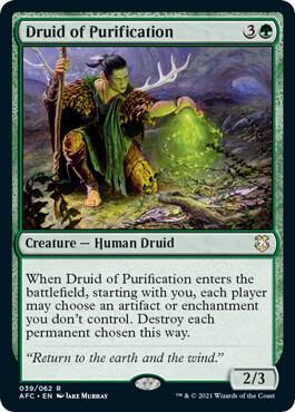Druid of Purification, AFC, 39, NM