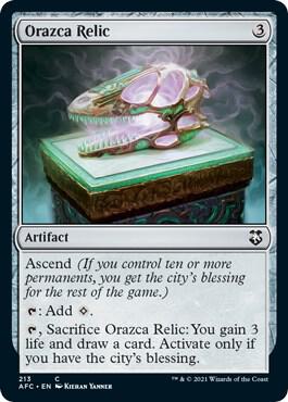 Orazca Relic, AFC, 213, NM