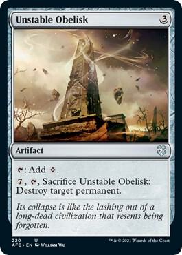 Unstable Obelisk, AFC, 220, NM