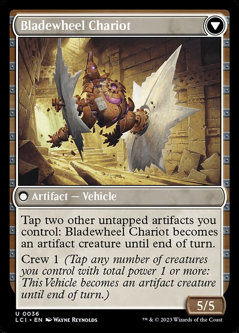 Spring-Loaded Sawblades // Bladewheel Chariot (Back)