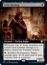 Grim Hireling (Extended Art), AFC, 294, NM