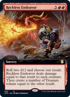 Reckless Endeavor (Extended Art),, 302, Near Mint, Normal