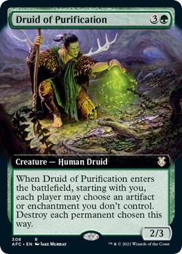 Druid of Purification (Extended Art), AFC, 308, NM
