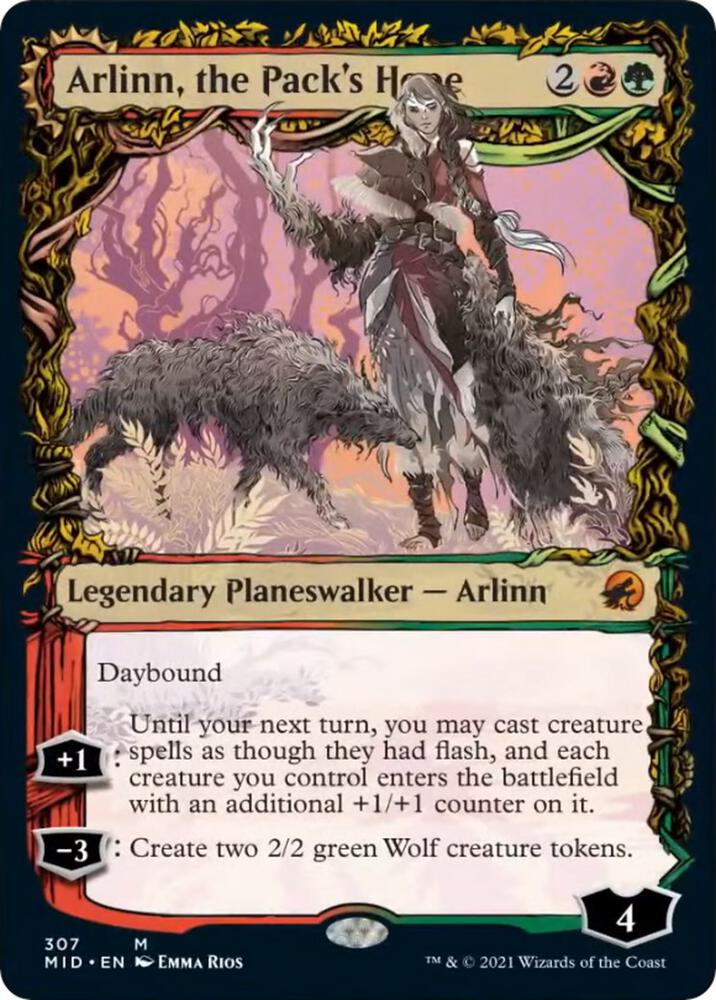 Arlinn, the Pack's Hope (Showcase),, 307, Near Mint, Normal
