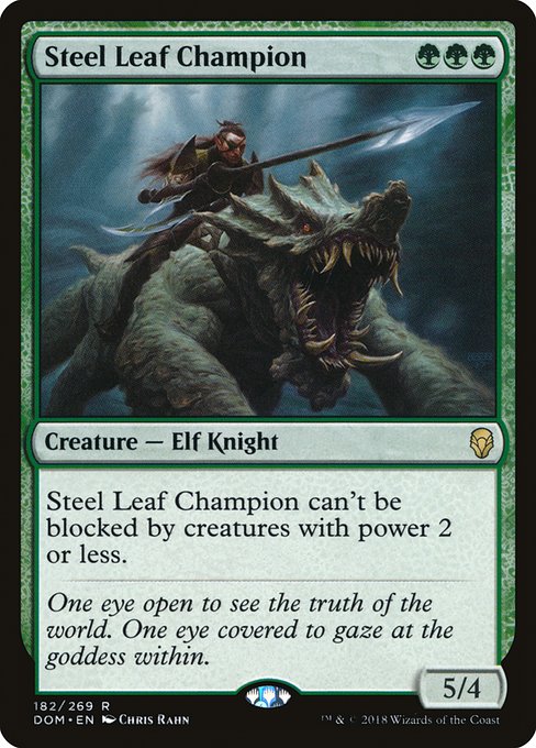 Steel Leaf Champion front