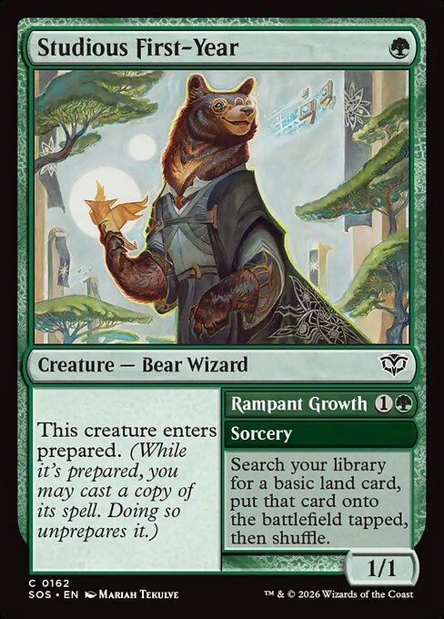 Studious First-Year // Rampant Growth