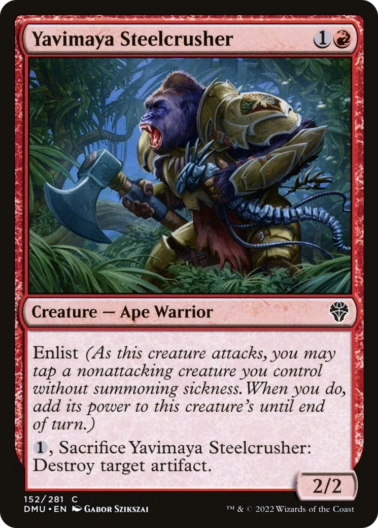 Yavimaya Steelcrusher (DMU) 152 - WZRD TCG