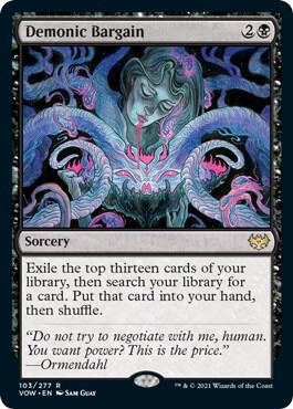 Demonic Bargain, VOW, 103, NM, Foil