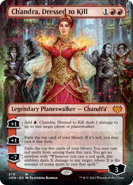 Chandra, Dressed to Kill (Borderless),, 279, Near Mint, Foil
