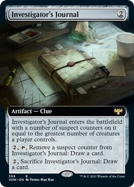 Investigator's Journal (Extended Art), VOW, 396, NM