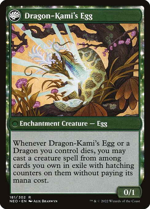 The Dragon-Kami Reborn // Dragon-Kami's Egg (Back)