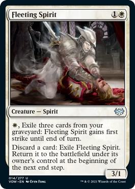 Fleeting Spirit, VOW, 14, NM, Foil
