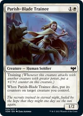 Parish-Blade Trainee, VOW, 29, NM, Foil