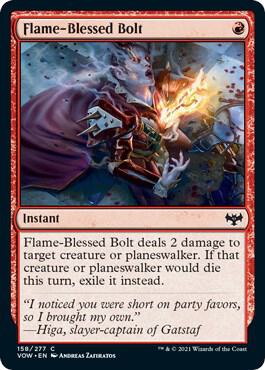 Flame-Blessed Bolt, VOW, 158, NM, Foil
