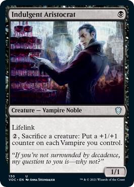 Indulgent Aristocrat, VOC, 130, NM
