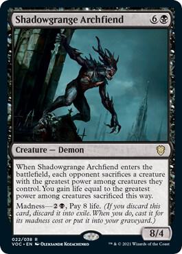 Shadowgrange Archfiend,, 22, Near Mint, Normal