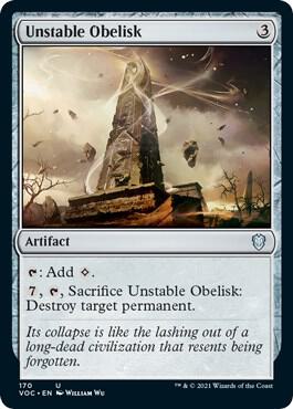 Unstable Obelisk, VOC, 170, NM