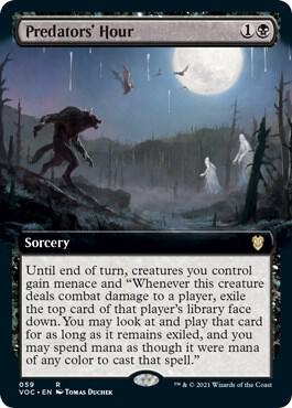 Predators' Hour (Extended Art), VOC, 59, NM