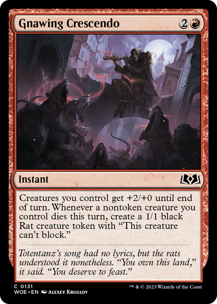 Gnawing Crescendo (WOE) 131 - WZRD TCG