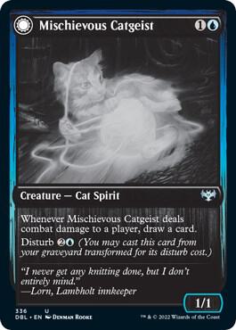 Mischievous Catgeist, DBL, 336, NM