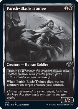 Parish-Blade Trainee, DBL, 296, NM, Foil