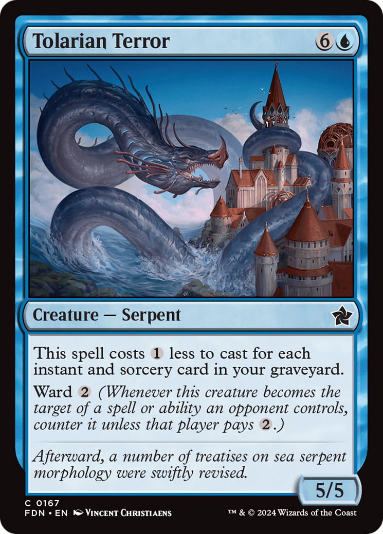 Tolarian Terror (FDN) 167 - WZRD TCG